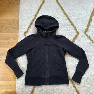 Black lululemon athletica scuba hoodie